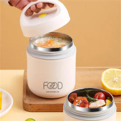 Stainless Steel Vacuum Thermal Lunch Box Insulated Lunch Bag Food Warmer Soup Cup Thermos Containers Lunch Box For Kids Tupper