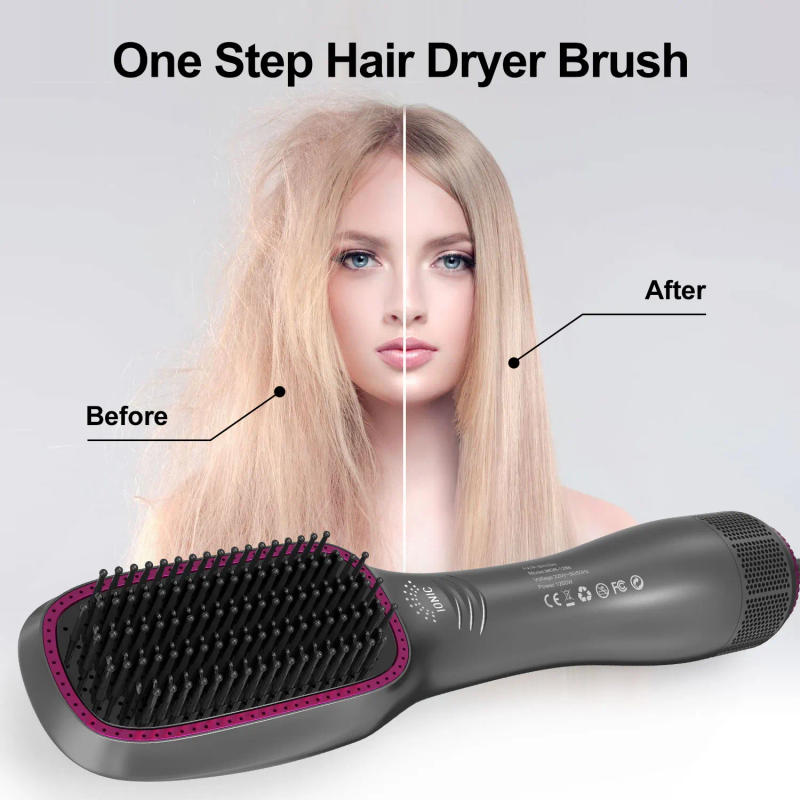 Description Picture 2 of item3 In 1 Hot Air Comb Styling Comb for Straight Curly Electric Hot Air Brush Women Anion Heating Comb Hair Straightening Brush