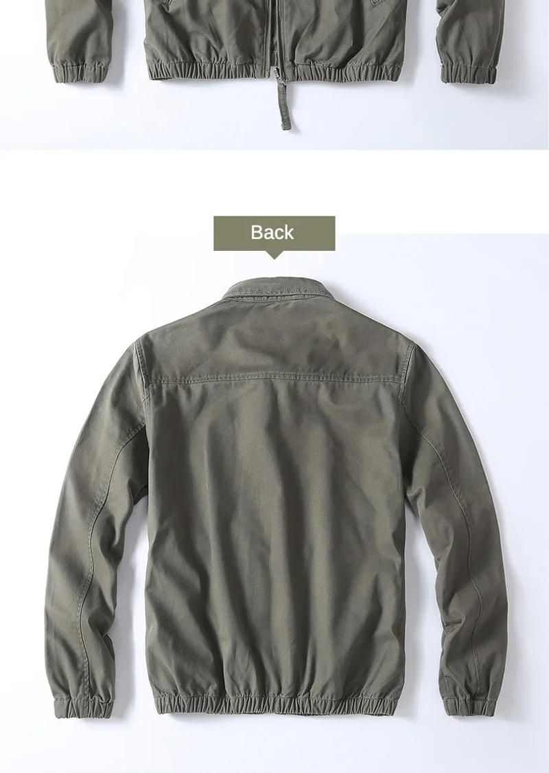 Description Picture 6 of itemMen Vintage Camouflage Jacket Outwear Loose-fitting clothes camouflage cargo Windbreaker jacket Men's spring work jackets