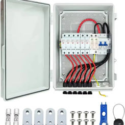 Pikasola PV box, 6-string solar box, Arrester and 63A air circuit breaker, 15A LED fuse,Combiner box for Solar Panel On/Off Grid