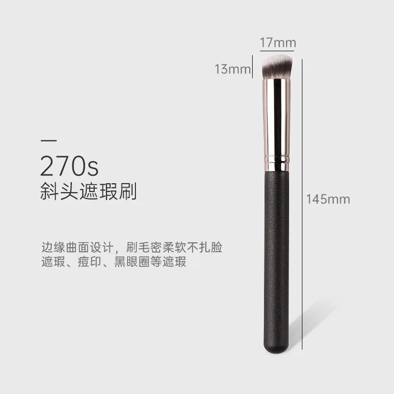 Description Picture 6 of itemMakeup Brushes Foundation Concealer Angled Seamless Cover Synthetic Dark Circle Liquid Cream Cosmetics Contour Brush Beauty Tool