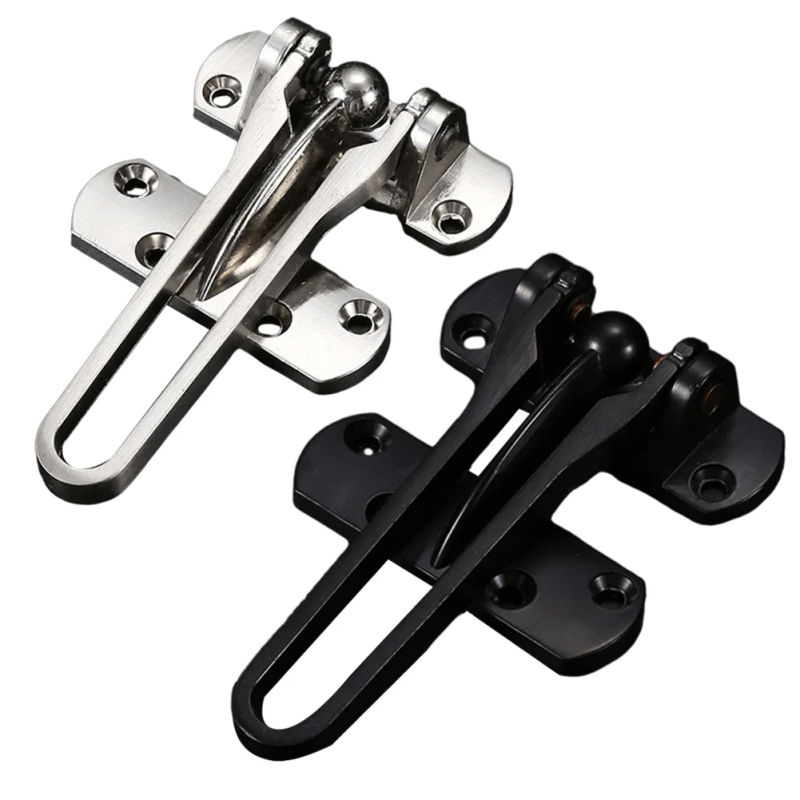 Description Picture 2 of item1PC Swing Bar Lock Stainless Steel Bedroom Insurance Door Bolt Anti-theft Room Bar Door Buckle Lock Chain