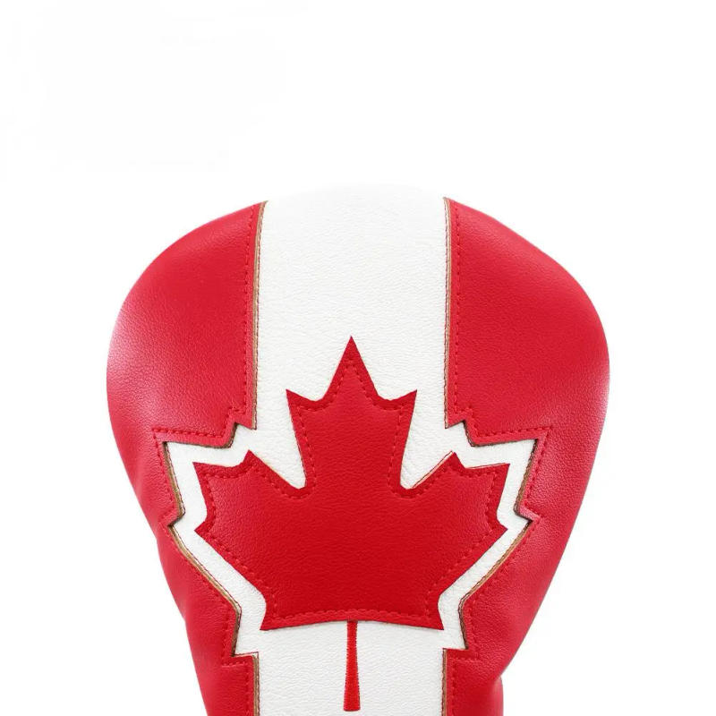 Description Picture 2 of itemLuxury Maple Leaf Golf Headcover - Premium PU Leather w/Plush Lining,  Themed Golf Gift