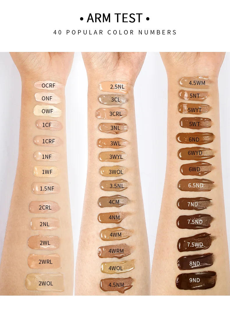 Description Picture 4 of itemFree Shiping Small Bottle Face Liquid Foundation Effective Concealer Skin Contouring Moisturizer BBCream Primer Foundation Cream