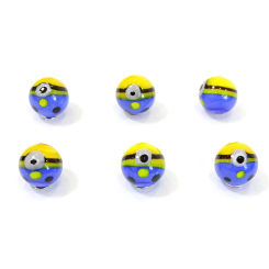 6PCS Cute Creative Rare Glass Marbles Ball Kid's Game Pinball Gifts Xmas New Year Ornament Garden Outdoor Decor Accessories 16mm