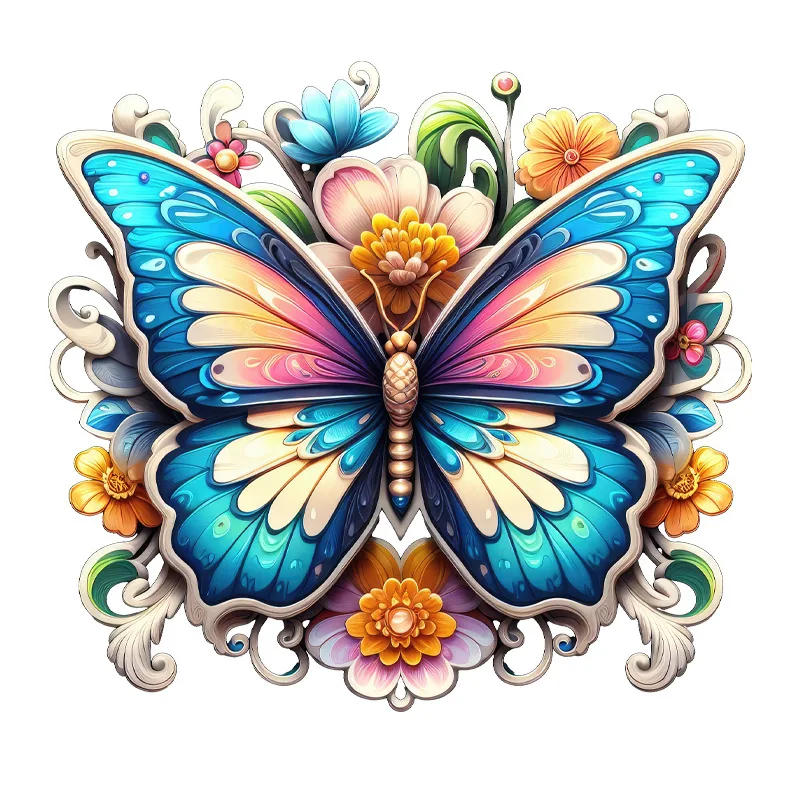 Description Picture 3 of itemButterfly Toilet Stickers Wall Stickers Toilet Lid Wc Refrigerator Home Decoration Toilet Door Sticker Bathroom Accessories