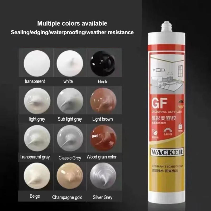 Description Picture 2 of itemGerman Wacker GF Colorful Gap Filler, Beauty Adhesive, Mold Proof, Waterproof, Door Window Glass Wall, Strong Adhesive Sealant