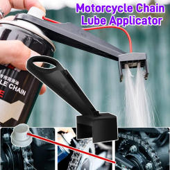 Motorcycle Chain Oiler Spray Gear Mess-Free Chain Wax Chain Cleaner Attachment Motorcycle Chain Lube Oiler Tool for Motorcycle