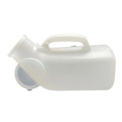 1200ml Male Urinal Spill Proof Portable Urinal Plastic Mens Bedpan Bottle with Lid for Car Elderly and Incontinence