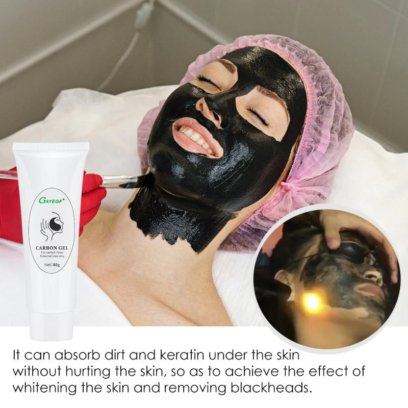 Description Picture 4 of item5/3 Carbon Gel Black Face Cream Mask Facial Deep Cleaning Support Laser Active Nano Toner Skin Rejuvenation Whitening Care Tool