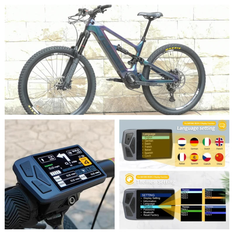 Description Picture 6 of itemBaFang Electric Assisted Bicycle Color Bluetoth Display EB02 CAN Protocol Mid Motor M510 M600 M820 M200 M300 M500 M400 M620 M410