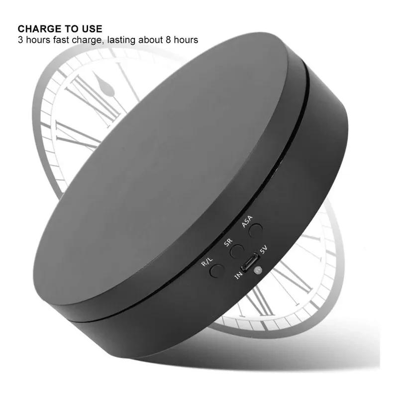 Description Picture 4 of itemIntelligent Speed Rotating Display Stand 360 Degree USB Charging Motorized Carousel Rotating Base Stand For Photography