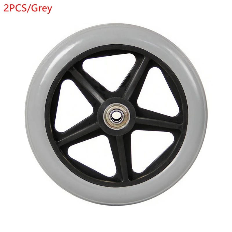 Description Picture 4 of item2PCS 6 Inch Wheelchair Casters Small Cart Rollers Chair Front Wheel Accessories Wheelchair Casters Replace Diameter 8MM