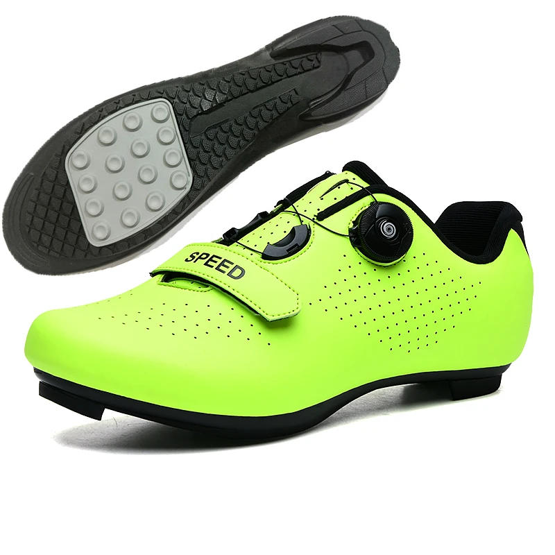 Description Picture 4 of itemMen Cycling Shoes Outdoor Rubber Flat-Bottomed Lockless Bicycle Sports Shoes Women Road Racing Shoes Unisex MTB Cycling Shoes