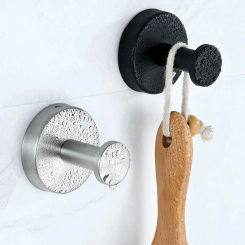 No-Drill Hooks Glass Door Luxegrip No-Drill Hooks Matte Black Towel Hook For Hanging Superhold No-Drill Hooks Up To 15 Lbs