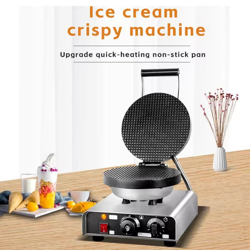 Description Picture 3 of itemHigh Top Quality Commercial Ice Cream Cone Waffle Maker Electric Non-Stick Cone Waffle Maker Machines For Sale