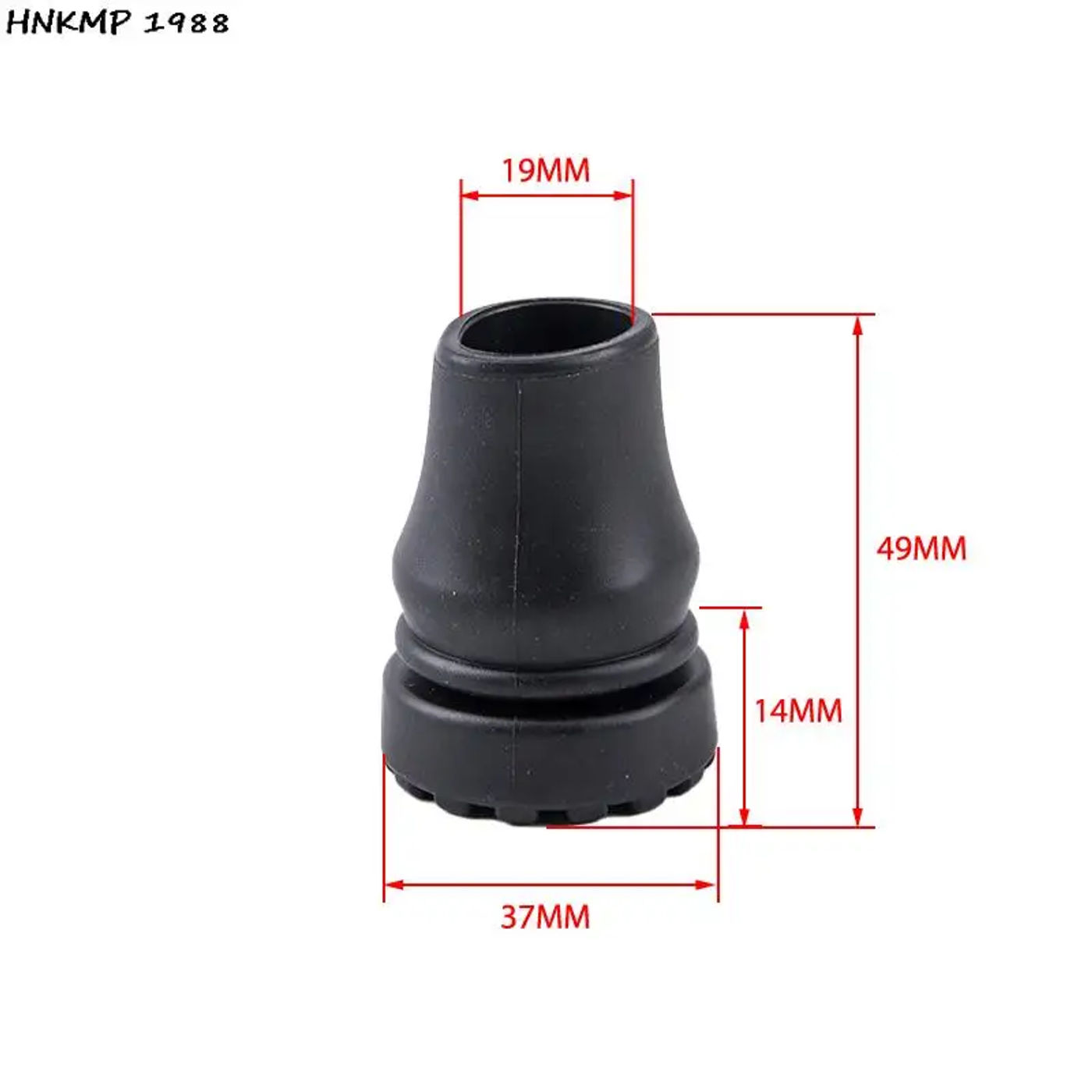 Description Picture 2 of item19mm Walking Stick Feet Rubber Head Crutch Accessories Antislip Tips Crutch Feet