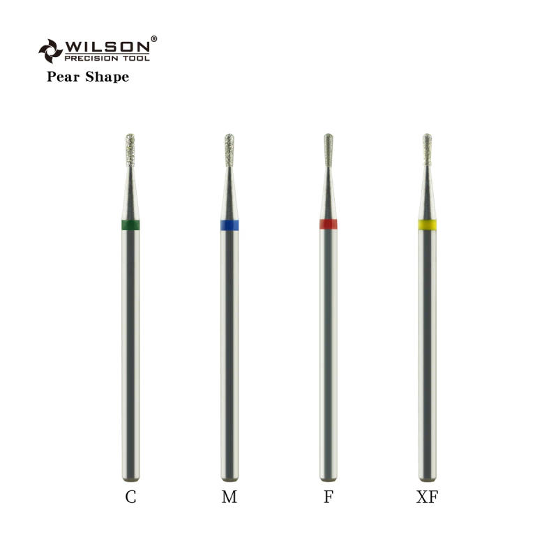 Description Picture 2 of itemWILSON 1.2mm Pear Shape Diamond Bits-Nail Accessories/Tools/Manicure/Drill Bits