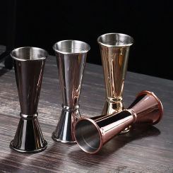Cocktail bar stainless steel mixing set family bar party accessories club double-head alcohol measuring cup