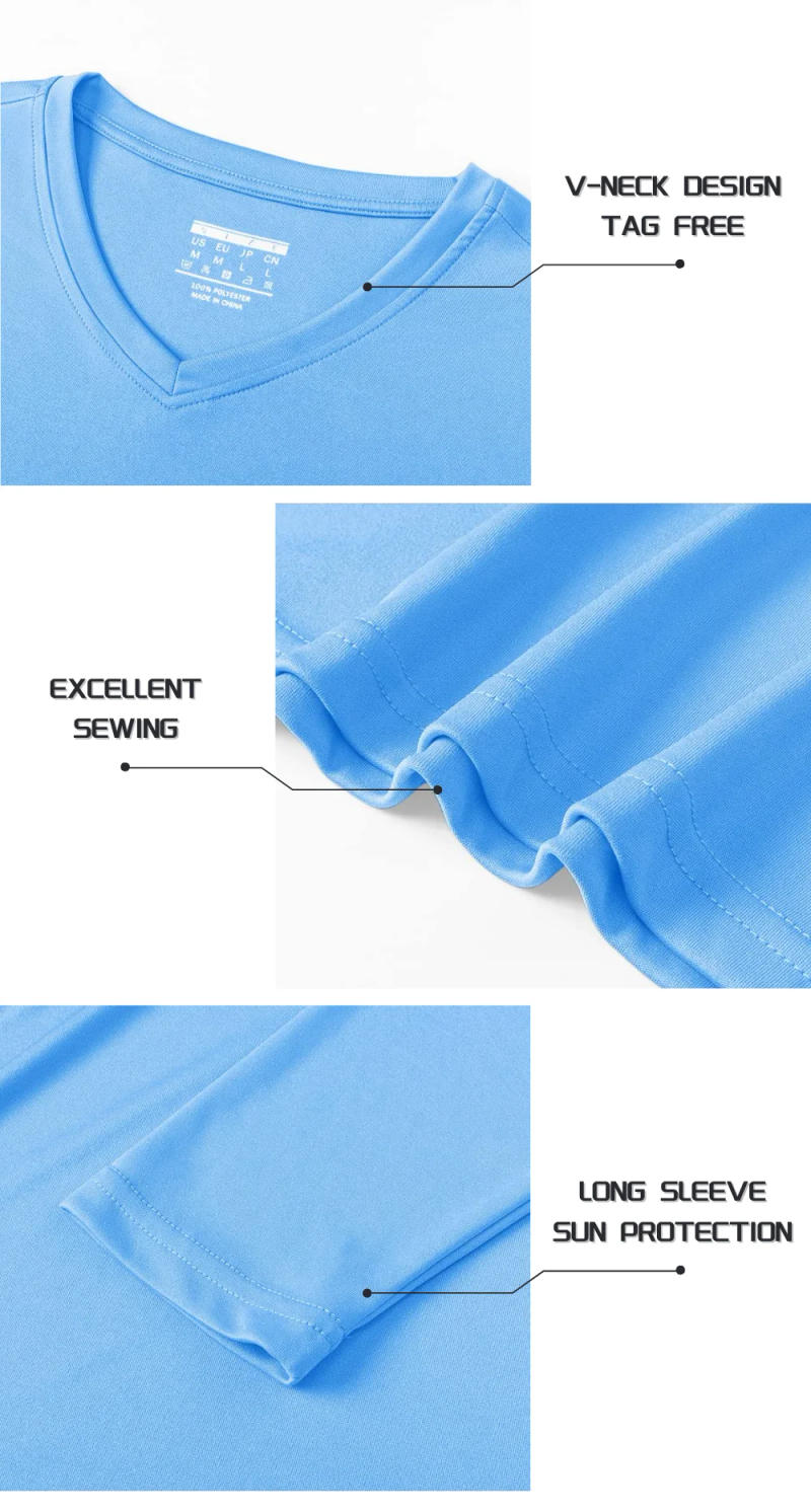 Description Picture 6 of itemKEFITEVD UPF 50+ Women Long Sleeve T-shirts UV Sun Protection Outdoor Sport T Shirt Moisture Wicking Camping Hiking T-Shirts Tee