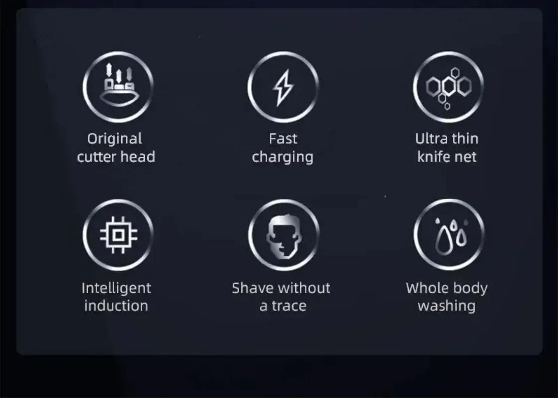 Description Picture 5 of itemKemei Electric Shaver for Men Twin Blade Waterproof Reciprocating Cordless Razor USB Rechargeable Shaving Barber Trimmer