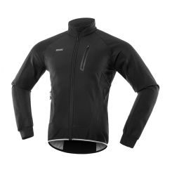 Men Cycling Jacket Waterproof Windproof Thermal Fleece Bike Jersey MTB Bicycle Riding Running Autumn Winter Jacket Coat