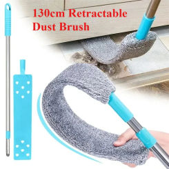 Long Handle Mop Telescopic Microfiber Duster Brush Gap Dust for Cleaner Bedside Sofa  Pet Hair Removal BrushesHome Cleaning Tool