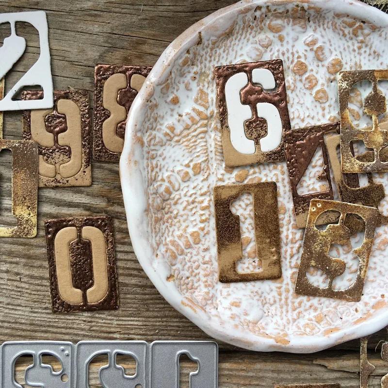 Description Picture 4 of itemCrazyclown Digital Decoration Metal Cutting Dies Stencils for Numbers Scrapbooking Decorative Embossing Handcraft