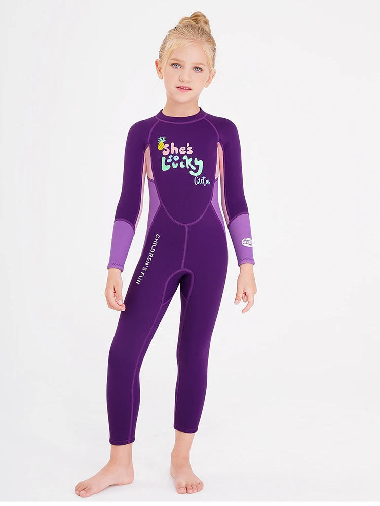 Description Picture 3 of itemWetsuit Kids 2.5mm Neoprene Suit Diving Suit Children Full Suits Girl Boy Thermal One Piece Swimsuit Kids Scuba Wet Suit
