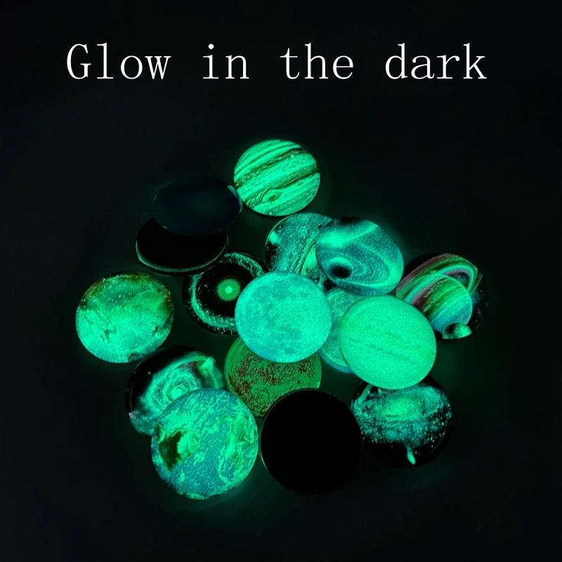 Description Picture 5 of itemSolar System Luminous Magnet Fridge Planet Universe Outer Space Refrigerator Magnets Stickers Glass Glow In The Dark Home Decor
