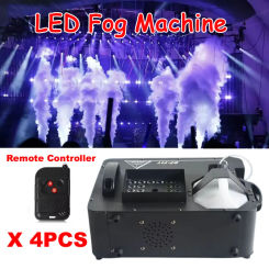 4PCS Led Fog Smoke Machine 1500W DMX512 Remote Control Gas Column Machine Stage Effect for Wedding DJ Disco Nightclub Show