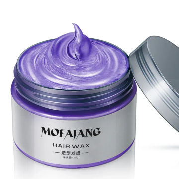 Mofajang Color Hair Wax Dye Styling Pomade Silver Hair Dye Grey Disposable Natural Strong Gel Cream Hair Dye for Women Men