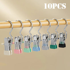 10pcs Legging Organizer for Closet Pants Hangers Hanging Clips Rubber Coated Holds Leggings Hanger Closet Organizers and Storage