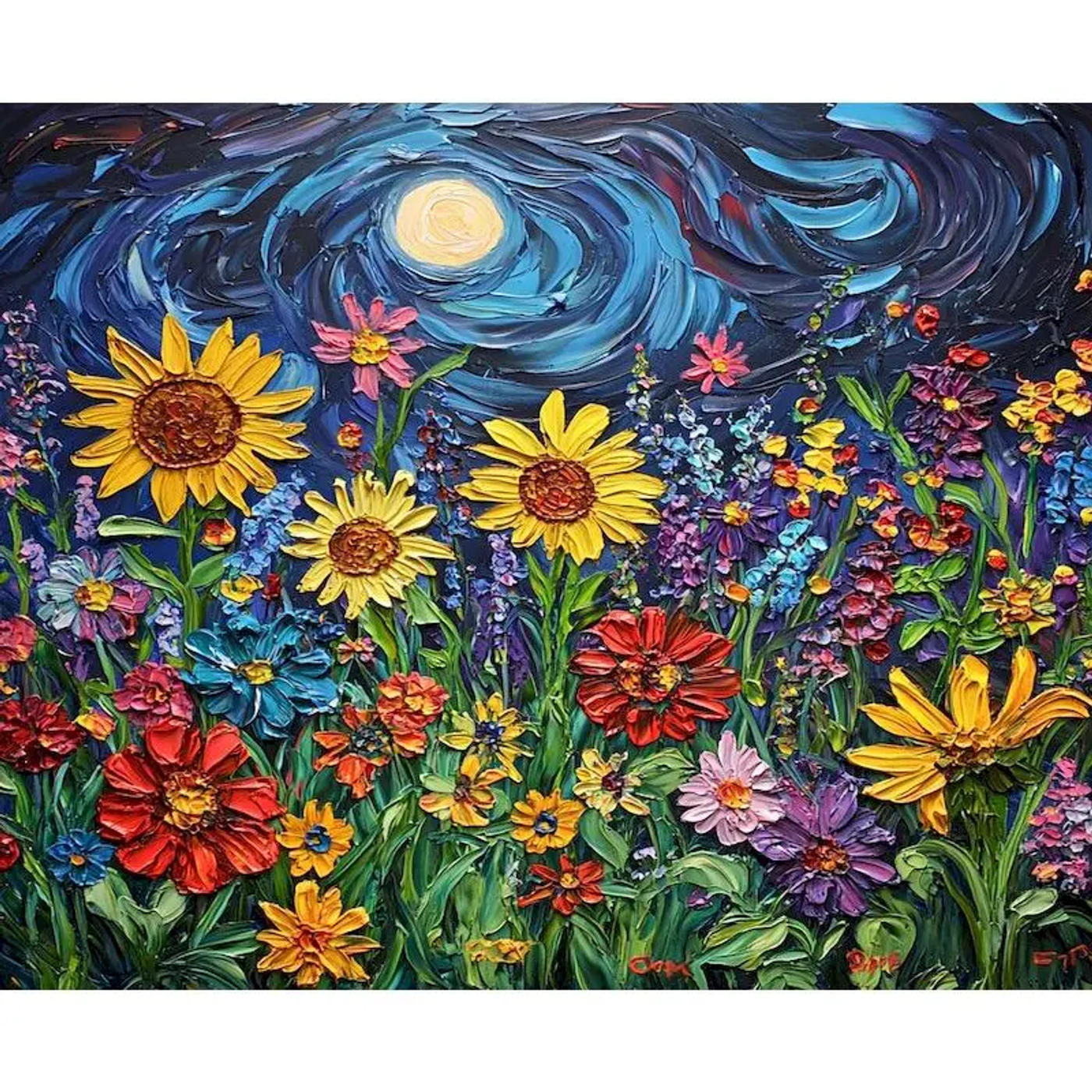 Description Picture 2 of itemGATYZTORY Paint By Numbers Acrylic Paints Flower Landscape Drawing By Numbers Number Painting Artwork Home Decors