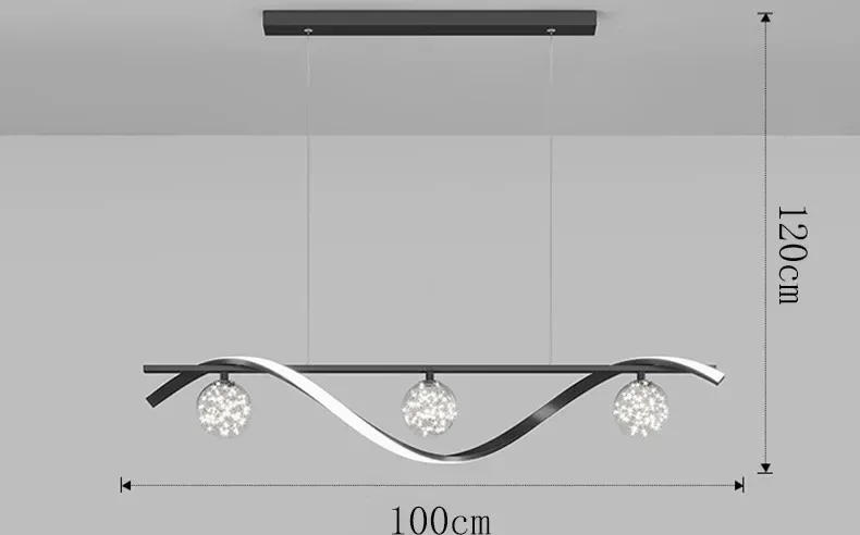 Description Picture 4 of itemModern Minimalist Led Pendant Lamps Dimming for Coffee Table Dining Room Kitchen Island Ceiling Chandelier Home Lighting Fixture