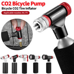 CO2 Bicycle Tire Inflator CO2 Bicycle Pump Schrader & Presta CO2 Pumps Inflator Head Mini Bike CO2 Injector Cycling Accessories