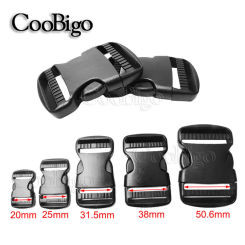 3/4"~2" Dual Side Release Buckles Adjustable Molle Tactical Buckle Backpack Bag Belt Strap Webbing DIY Craft Accessories Plastic