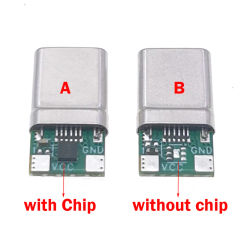 1 pair Type-C PD 100W with chip USB type c male Connectors Jack 12pin Electric Terminals welding DIY data cable Accessory Repair