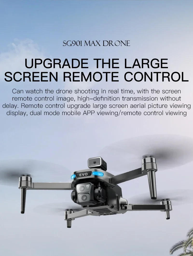 Description Picture 6 of itemSG901 MAX GPS Drone Profesional Screen control 4K HD Dual Camera BrushlessObstacle Avoidance Aerial Photography Quadcopter Toys