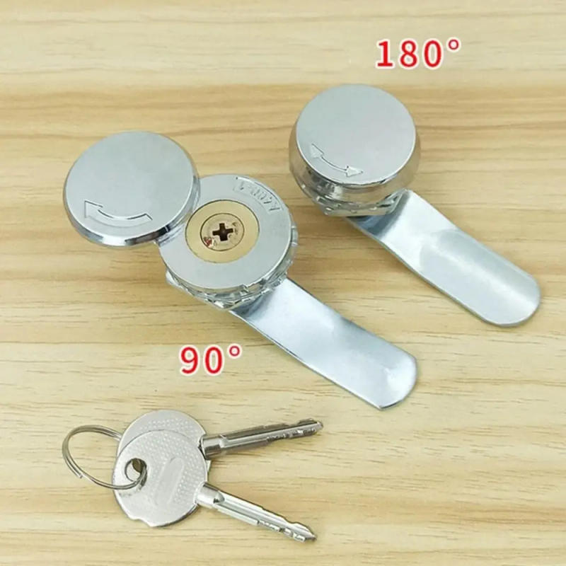 Description Picture 4 of item1Pcs Cabinet Mailbox Padlock Drawer Cylinder Locks Zinc Alloy Furniture Hardware Cam Locks Door Safe With 2 Keys