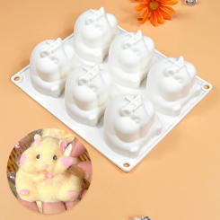 Mouse Shape Mousse Mould Hamster Silicone Cake Mold Cute Hamster Candle Mold Baking Cake Decoration Tools Kitchen Accessories
