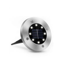 Solar Led Light Waterproof Buried Light 8 LED White Light Ground Light Garden Outdoor Lawn Yard Pathway Decor Lamp Big Sale