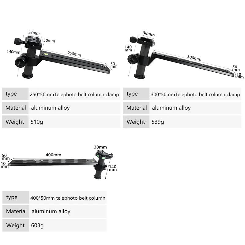 Description Picture 5 of itemManfrotto New Telephoto Quick Release Sliding Plate Camera Mount Zoom Lens Holder for Manfrotto Tripod Head Slide Rail Adapter