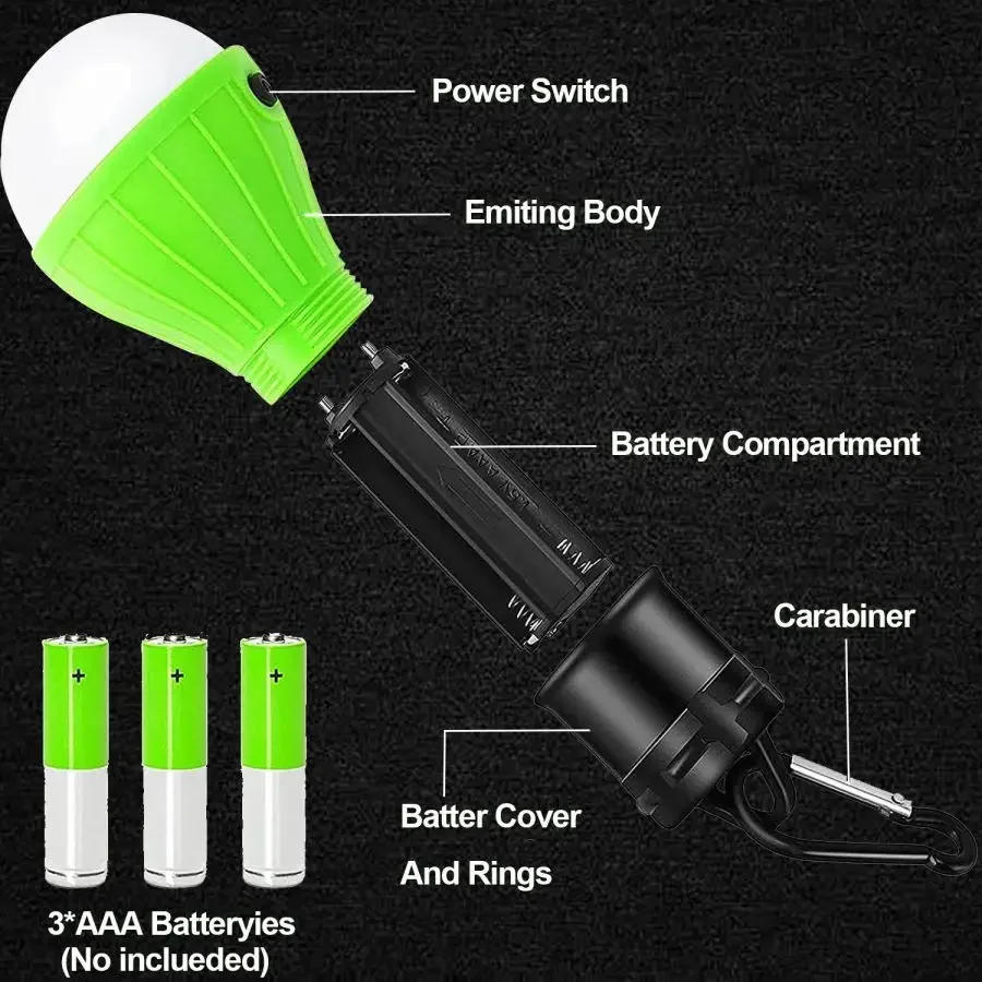 Description Picture 5 of itemSuper Bright Camping Light Waterproof Tent Lamp Bulbs Camping Accessories Outdoor Hanging Lights for Backpacking Hiking Camping