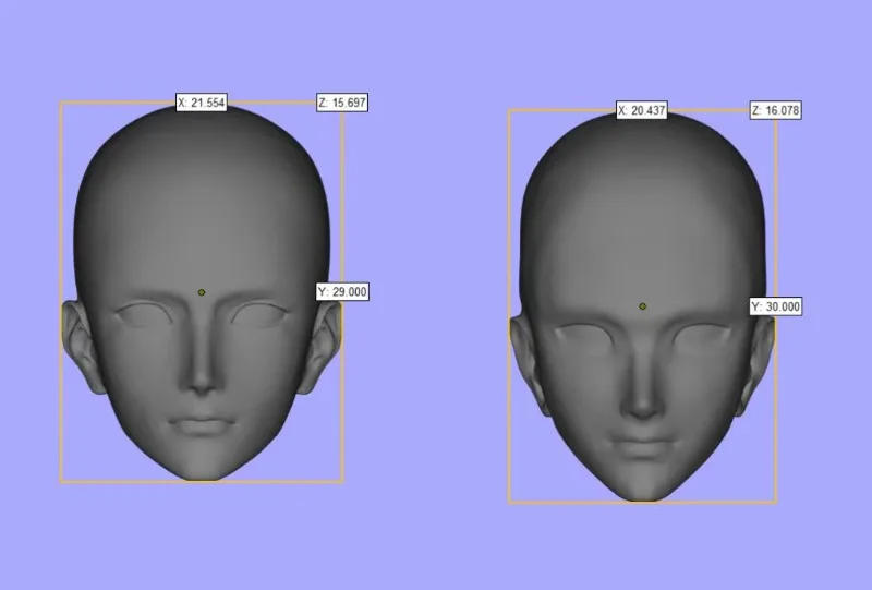 Description Picture 2 of itemPolymer Clay Young Man Face Silicone Mold Direct Proportion Combined Head DIY Ultra Light Clay Shape Doll Accessorie Make Tool