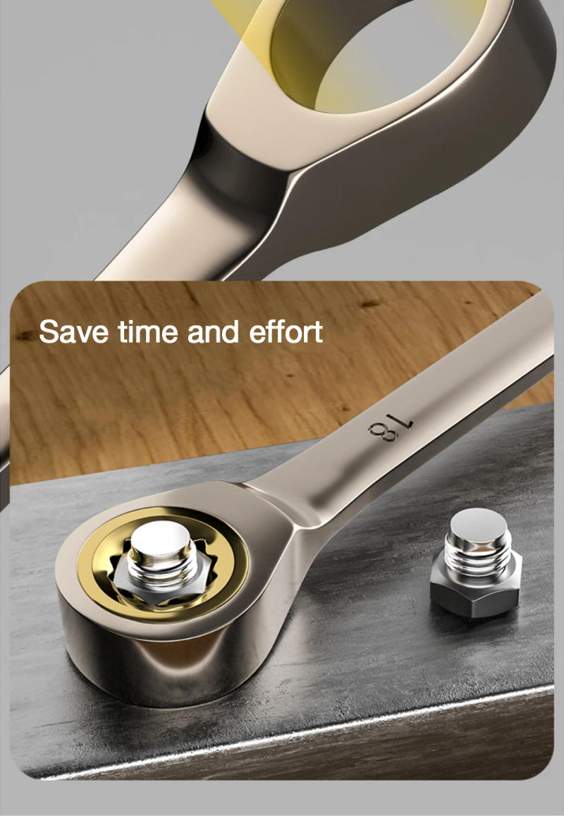 Description Picture 5 of itemUniversal Key Ratchet Wrench 72 Tooth Gear Ring Torque Socket Wrench Metric Ratchet Spanners Car Repair Mechanical Tools