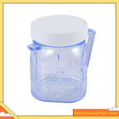 For Oster Blender Replacement Parts, 4937 Mini Osterizer Blender Jar Accessory, Cup Mini Plastic Jars With Lids HOT!