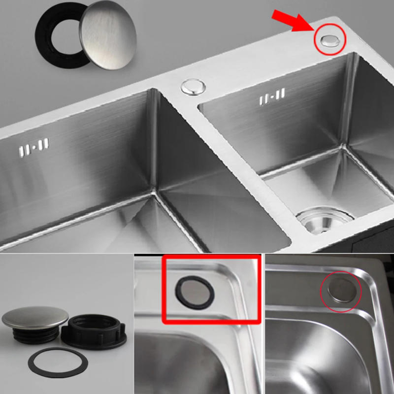 Description Picture 4 of item1PC Practical Sink Tap Faucet Hole Cover Water Blanking Plug Stopper Kitchen Drainage Seal Anti-leakage Washbasin Accessories
