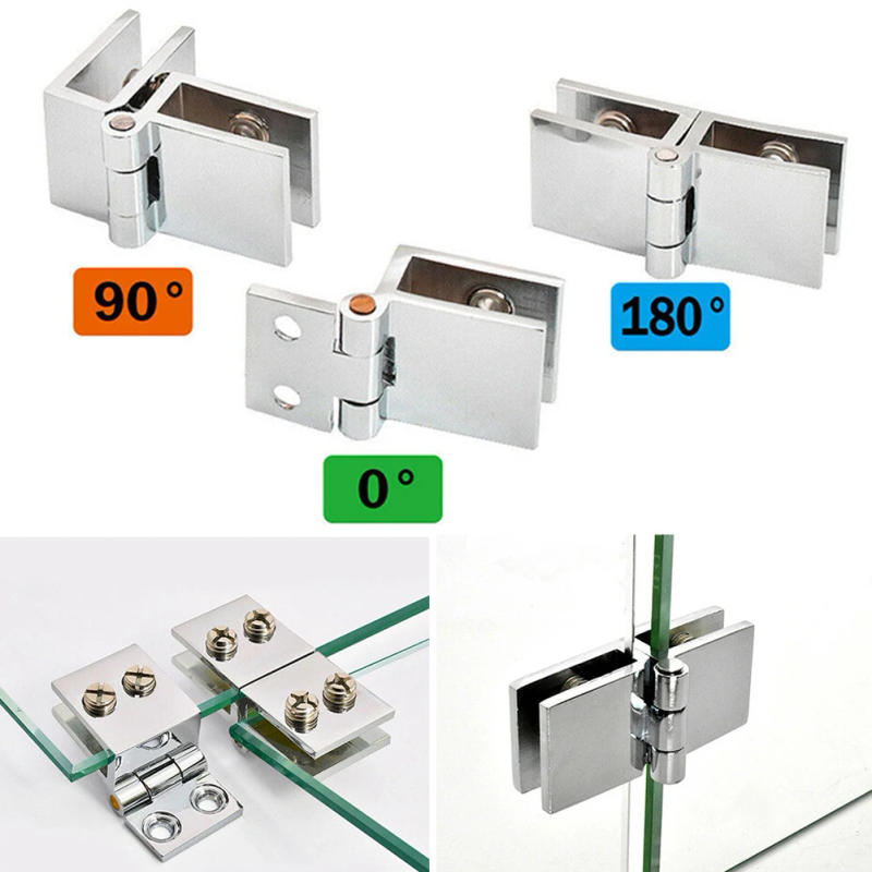 Description Picture 2 of itemGlass Door Hinges No-hole Glass Door Hinges Shower Glass Door Hinge Furniture Hinges For Display Cabinet Hinges