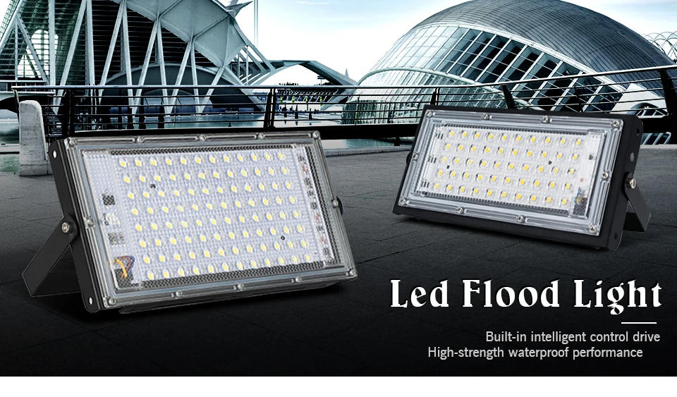Description Picture 2 of itemLed Floodlight 50W 100W AC 110V 220V Outdoor Flood Light Street Lamp Projector Exterior IP65 Waterproof Led Spotlight for Garden
